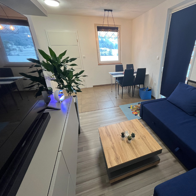 Notranjost apartmaja Adam in Eva - dnevna soba